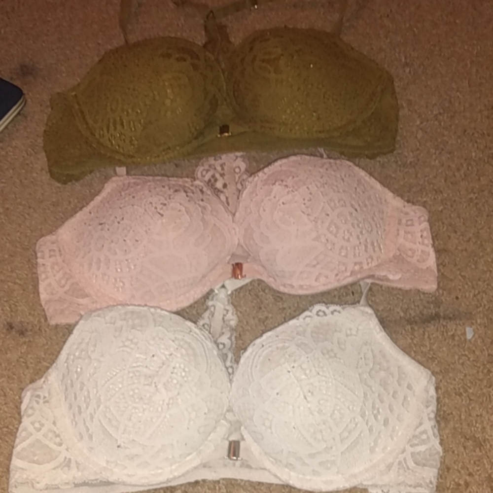 3 size 34B push up bras